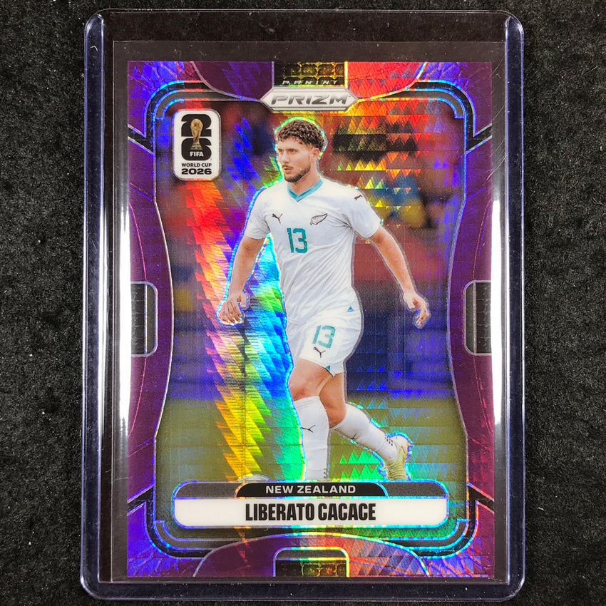 2026 Prizm FIFA World Cup LIBERATO CACACE Purple Hyper /299 #324