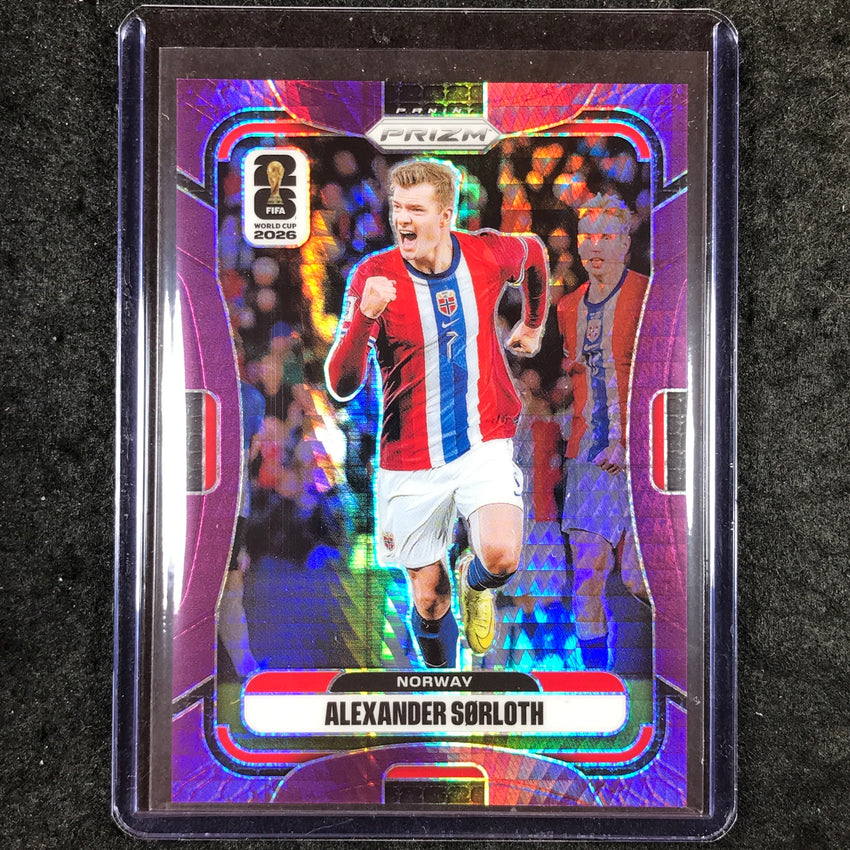 2026 Prizm FIFA World Cup ALEXANDER SORLOTH Purple Hyper /299 #334