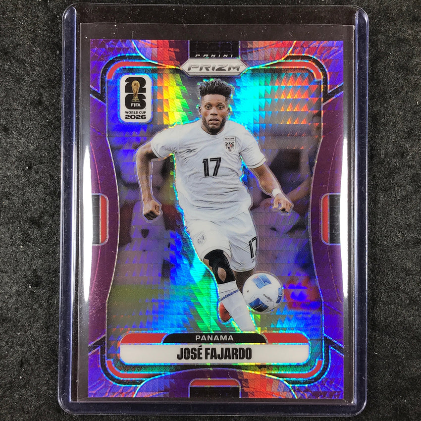 2026 Prizm FIFA World Cup JOSE FAJARDO Purple Hyper /299 #336