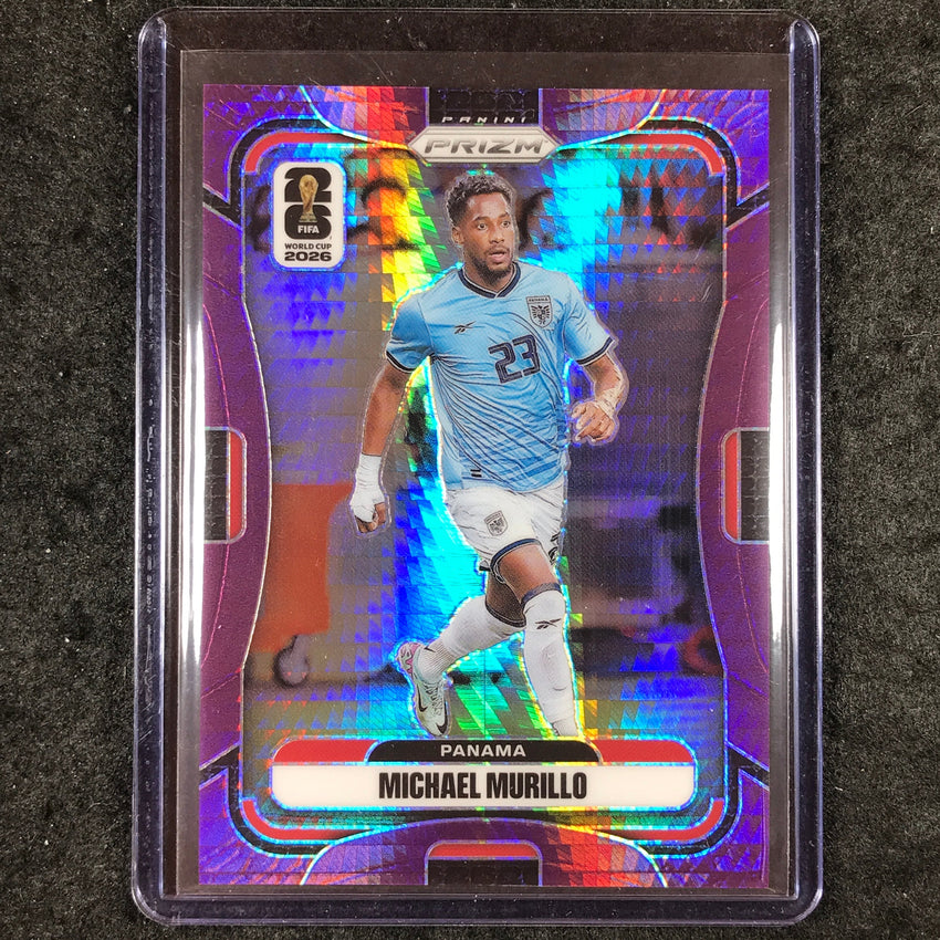 2026 Prizm FIFA World Cup MICHAEL MURILLO Purple Hyper /299 #343
