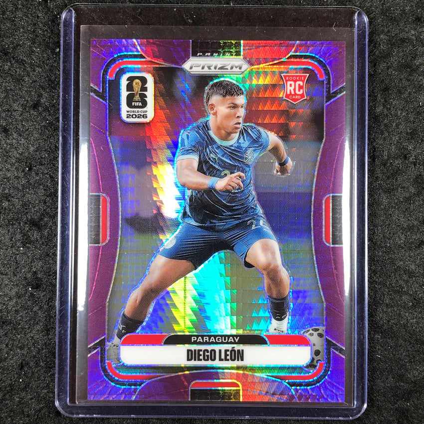 2026 Prizm FIFA World Cup DIEGO LEON Rookie Purple Hyper /299 #351