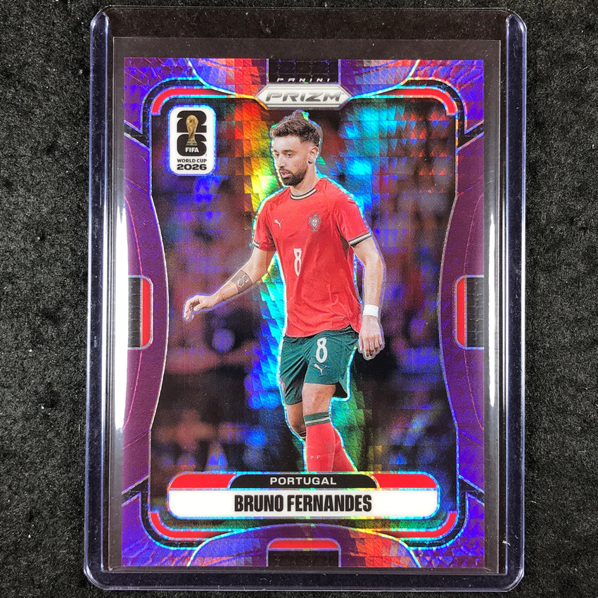 2026 Prizm FIFA World Cup BRUNO FERNANDES Purple Hyper /299 #353
