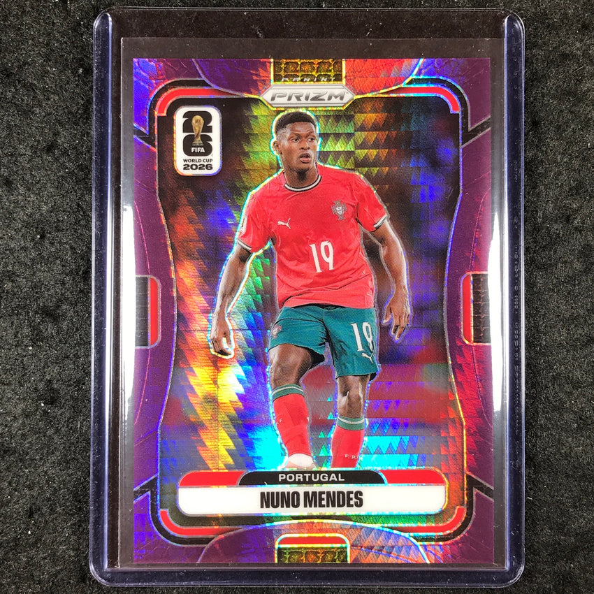 2026 Prizm FIFA World Cup NUNO MENDES Purple Hyper /299 #354
