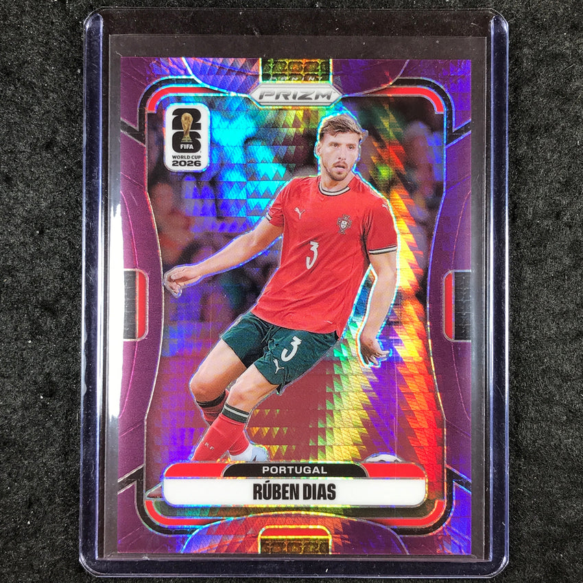 2026 Prizm FIFA World Cup RUBEN DIAS Purple Hyper /299 #360