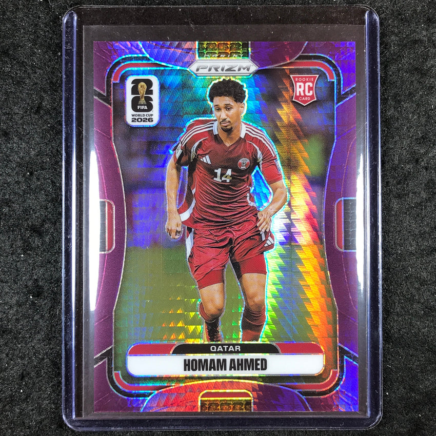 2026 Prizm FIFA World Cup HOMAM AHMED Rookie Purple Hyper /299 #377