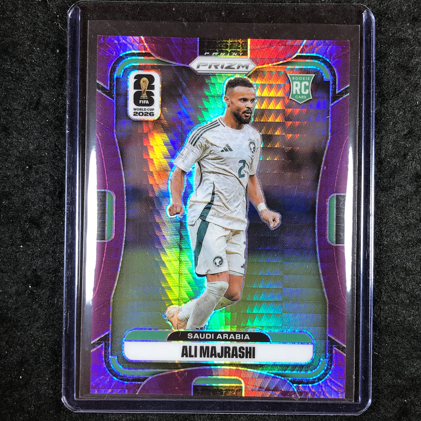 2026 Prizm FIFA World Cup ALI MAJRASHI Rookie Purple Hyper /299 #383