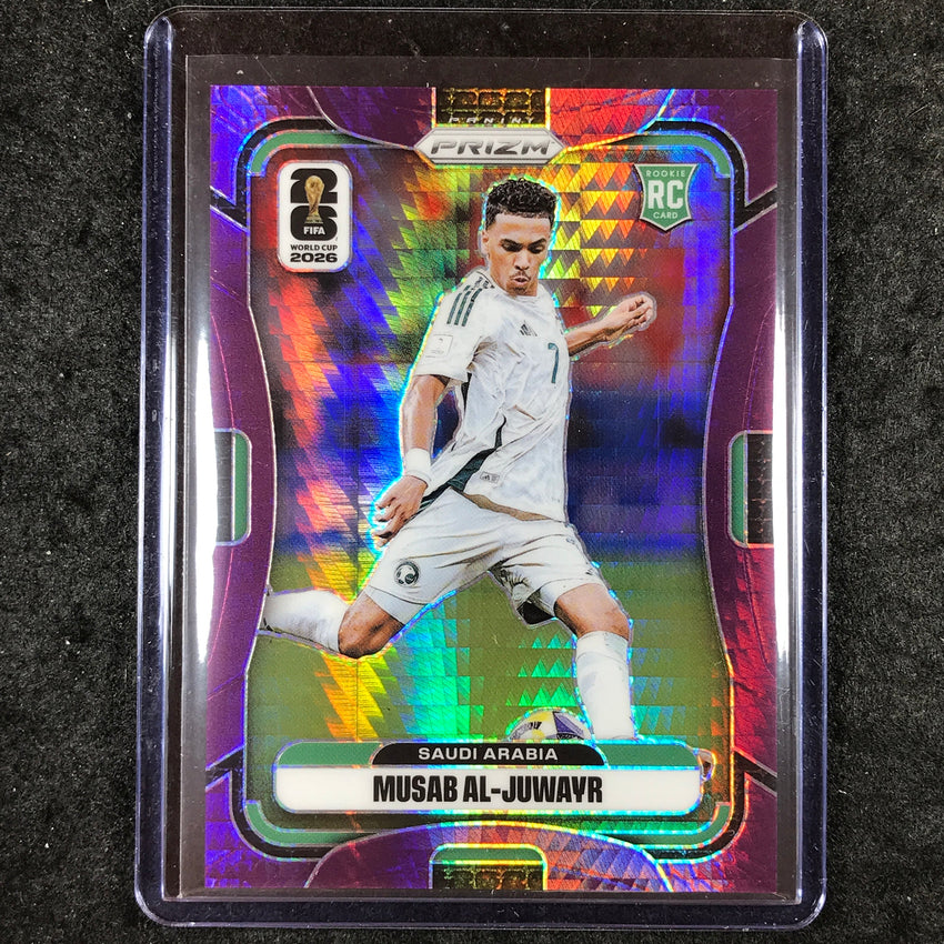 2026 Prizm FIFA World Cup MUSAB AL-JUWAYR Rookie Purple Hyper /299 #388