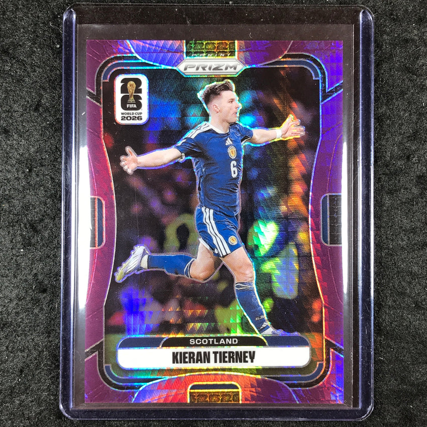 2026 Prizm FIFA World Cup KIERAN TIERNEY Purple Hyper /299 #396