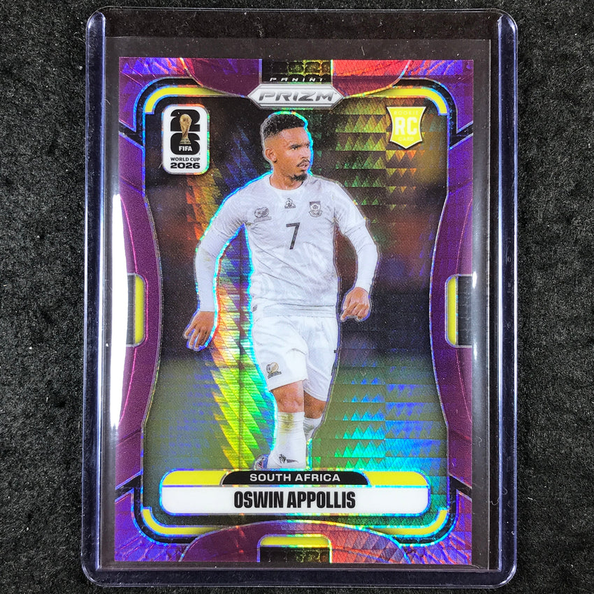 2026 Prizm FIFA World Cup OSWIN APPOLLIS Rookie Purple Hyper /299 #407