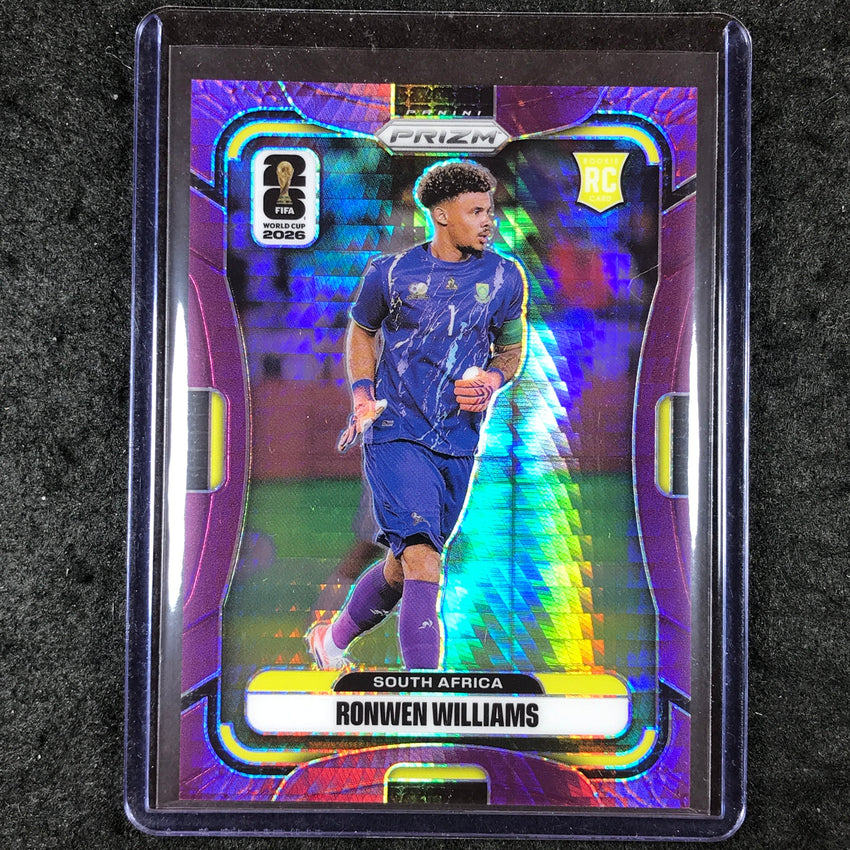 2026 Prizm FIFA World Cup RONWEN WILLIAMS Rookie Purple Hyper /299 #409