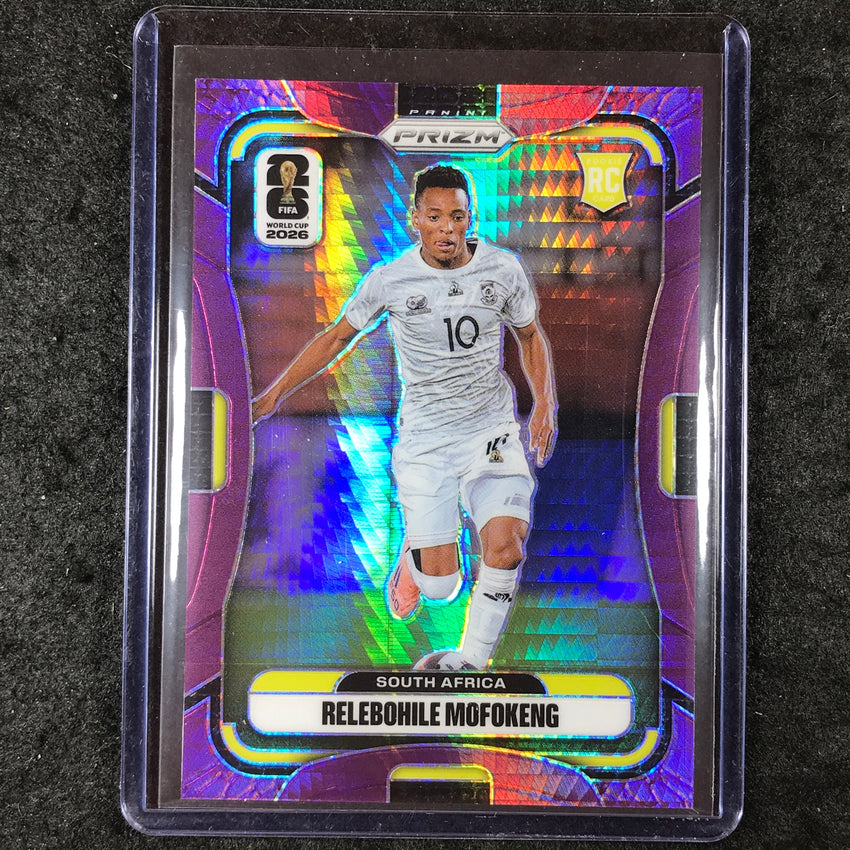 2026 Prizm FIFA World Cup RELEBOHILE MOFOKENG Rookie Purple Hyper /299 #410