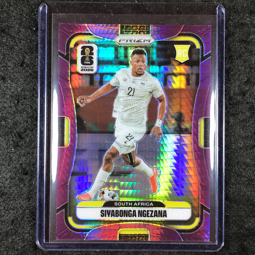 2026 Prizm FIFA World Cup SIYABONGA NGEZANA Rookie Purple Hyper /299 #412