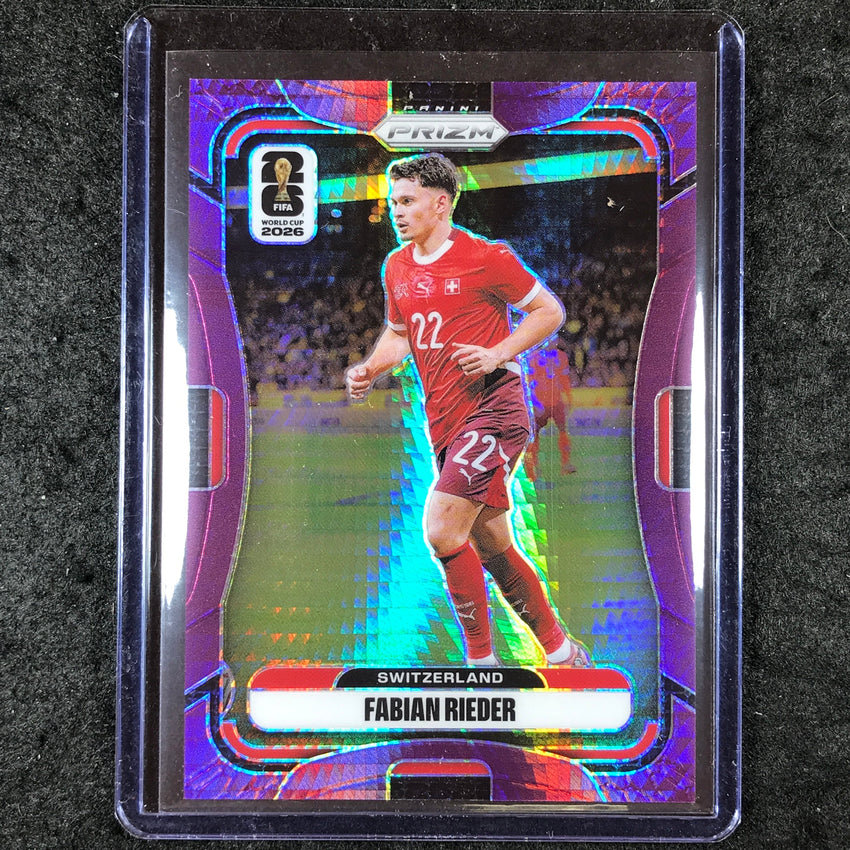 2026 Prizm FIFA World Cup FABIAN RIEDER Purple Hyper /299 #421