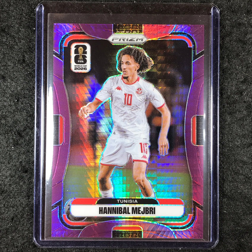 2026 Prizm FIFA World Cup HANNIBAL MEJBRI Purple Hyper /299 #428