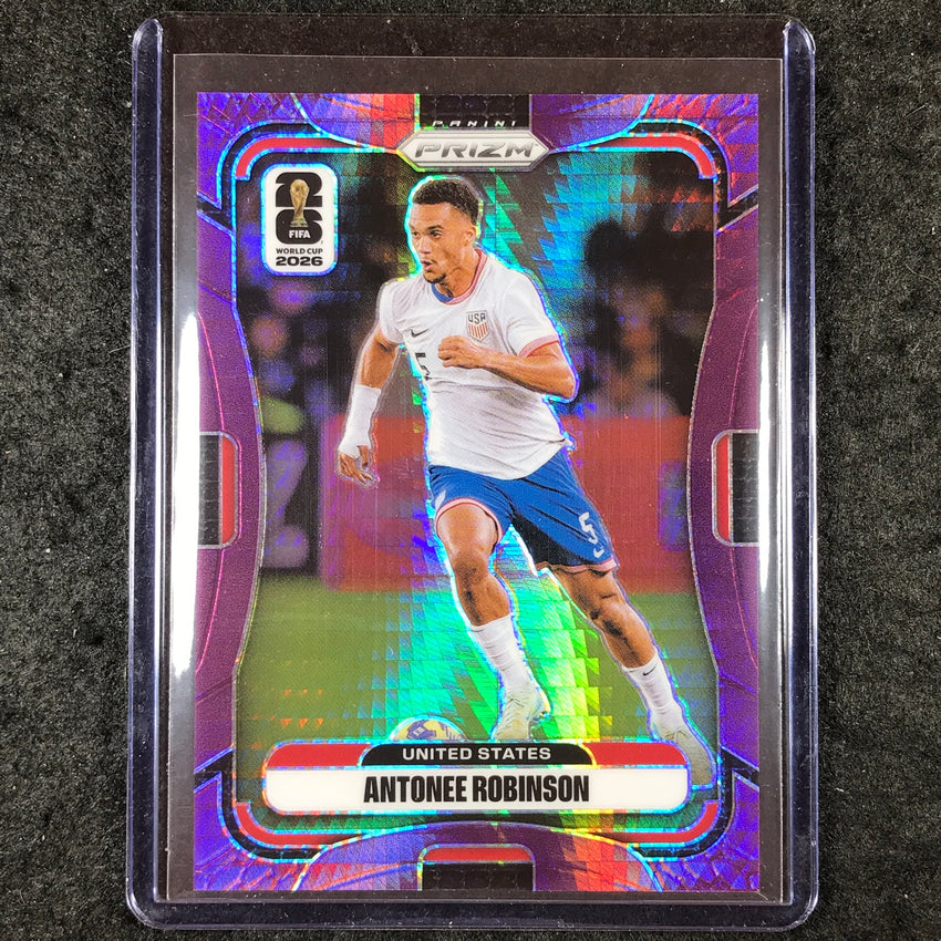 2026 Prizm FIFA World Cup ANTONEE ROBINSON Purple Hyper /299 #437