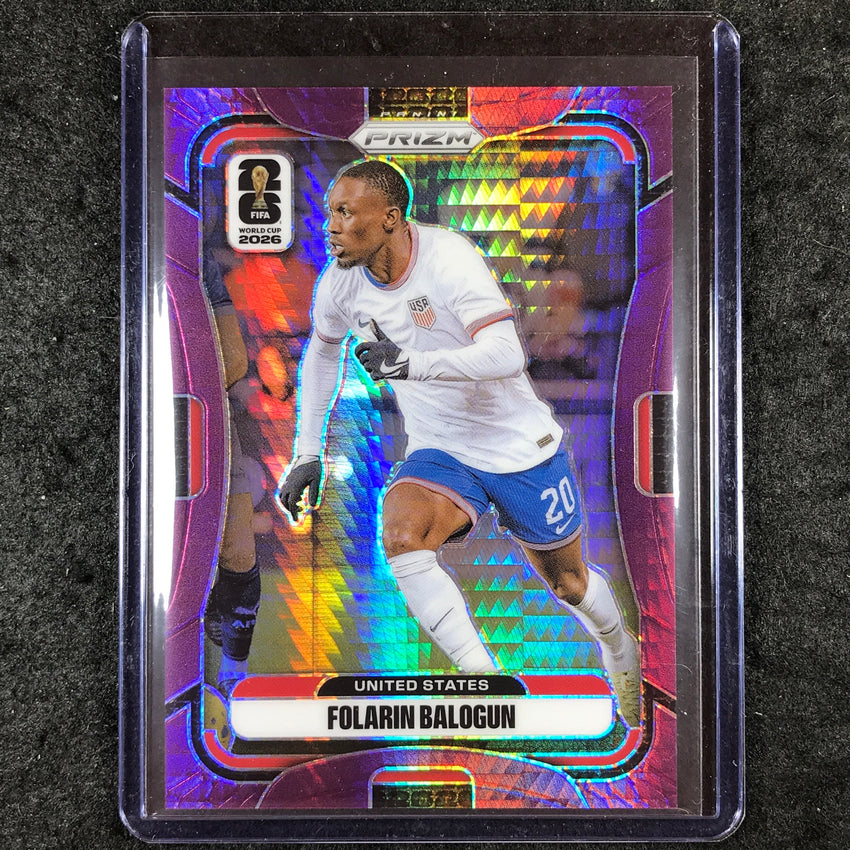 2026 Prizm FIFA World Cup FOLARIN BALOGUN Purple Hyper /299 #438