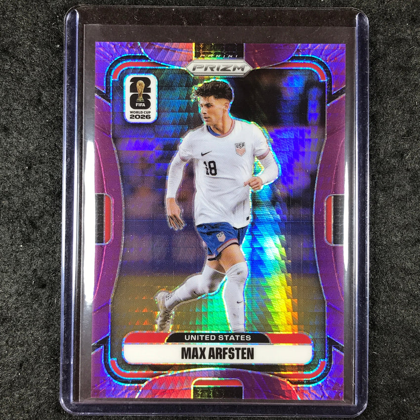 2026 Prizm FIFA World Cup MAX ARFSTEN Purple Hyper /299 #441