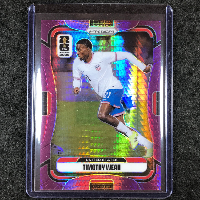 2026 Prizm FIFA World Cup TIMOTHY WEAH Purple Hyper /299 #443
