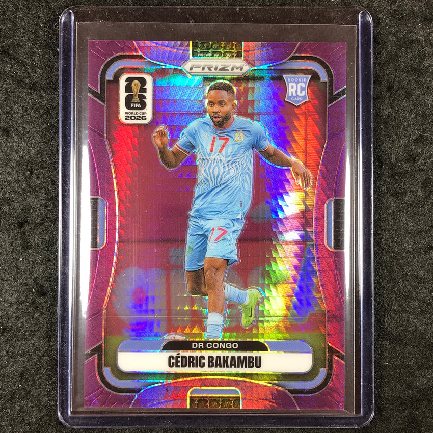 2026 Prizm FIFA World Cup CEDRIC BAKAMBU Rookie Purple Hyper /299 #464
