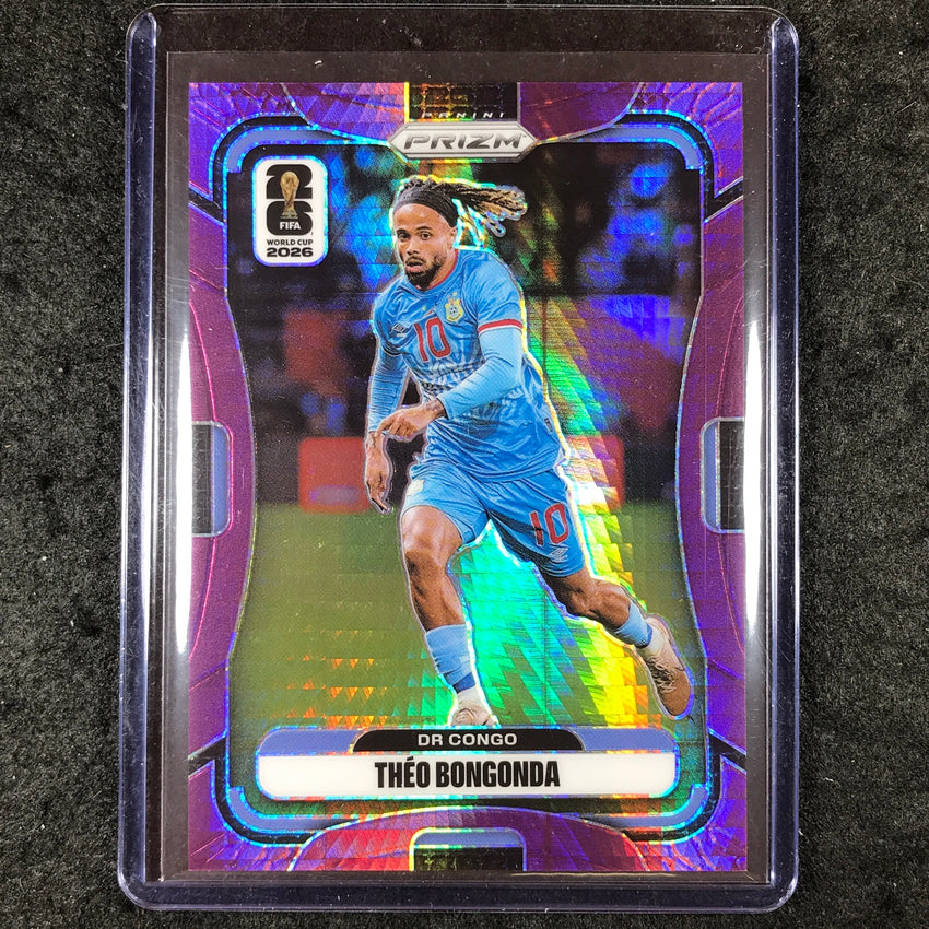 2026 Prizm FIFA World Cup THEO BONGONDA Purple Hyper /299 #468