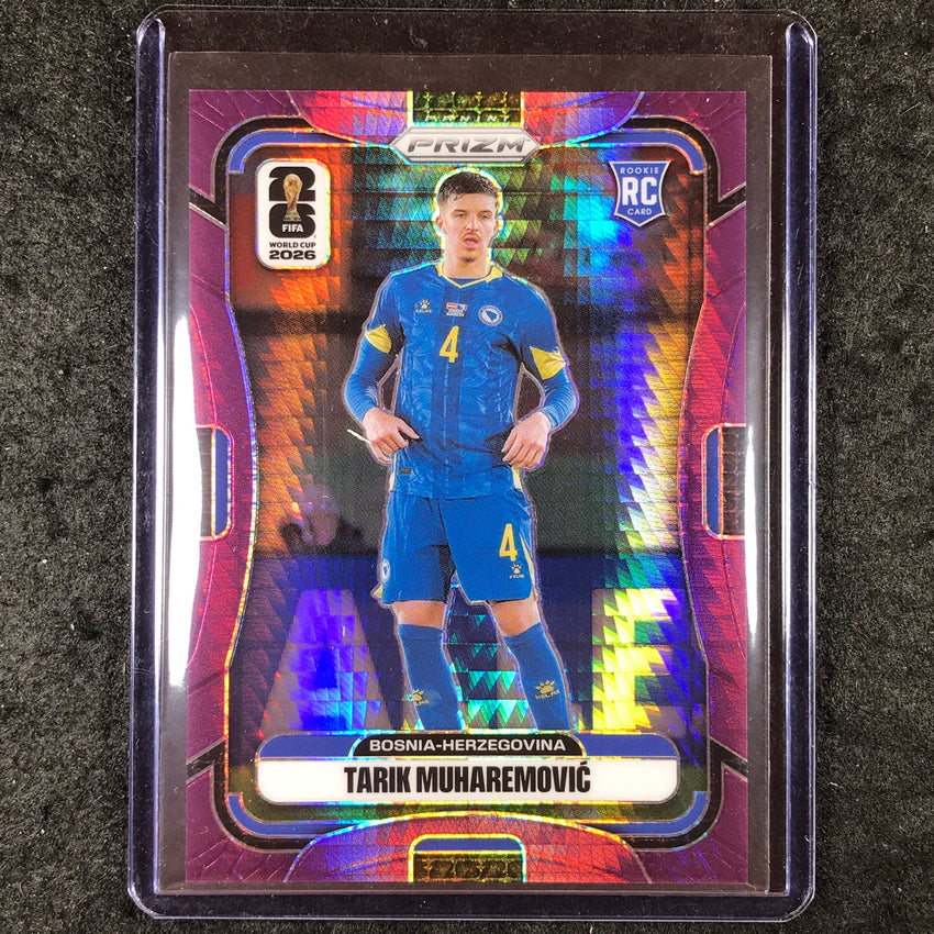 2026 Prizm FIFA World Cup TARIK MUHAREMOVIC Rookie Purple Hyper /299 #474