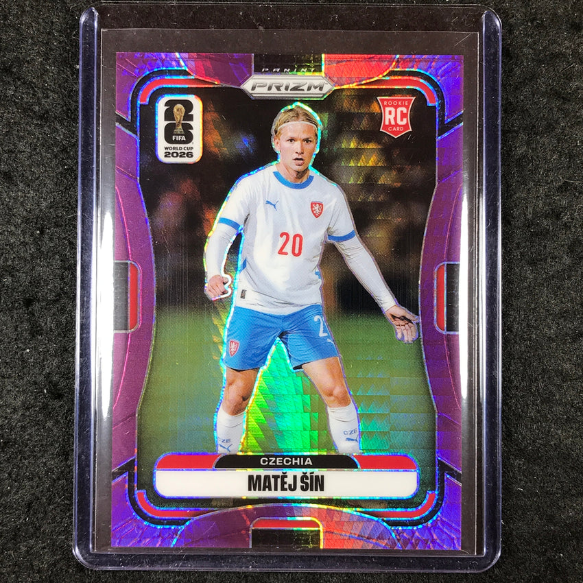 2026 Prizm FIFA World Cup MATEJ SIN Rookie Purple Hyper /299 #484