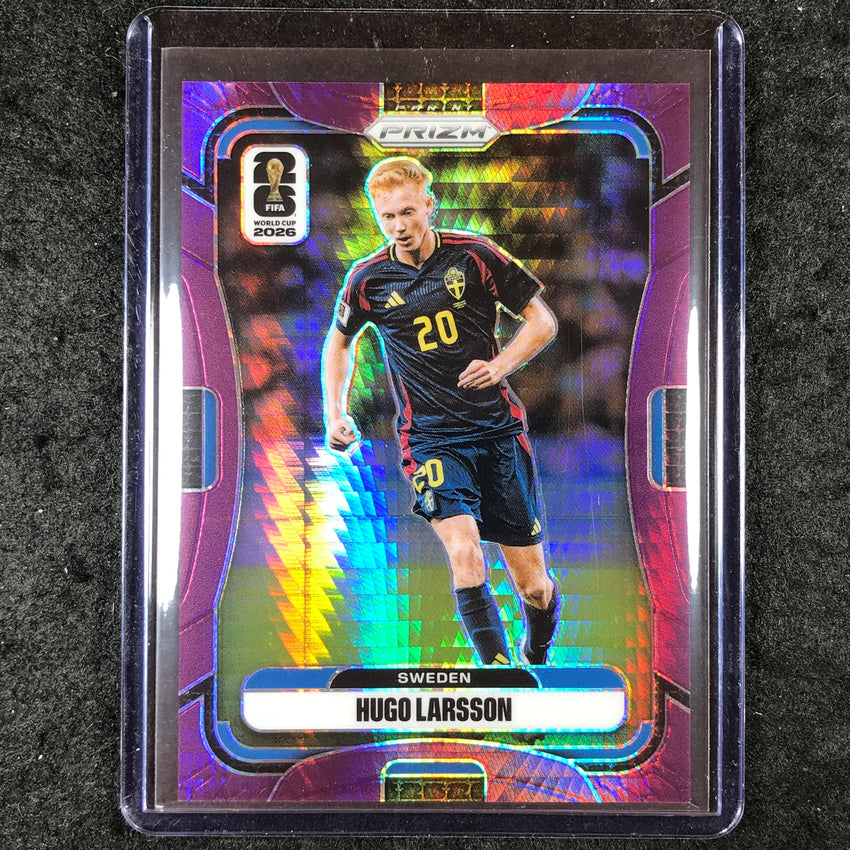 2026 Prizm FIFA World Cup HUGO LARSSON Purple Hyper /299 #493