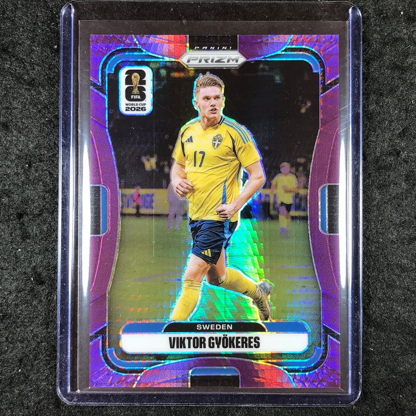 2026 Prizm FIFA World Cup VIKTOR GYOKERES Purple Hyper /299 #495