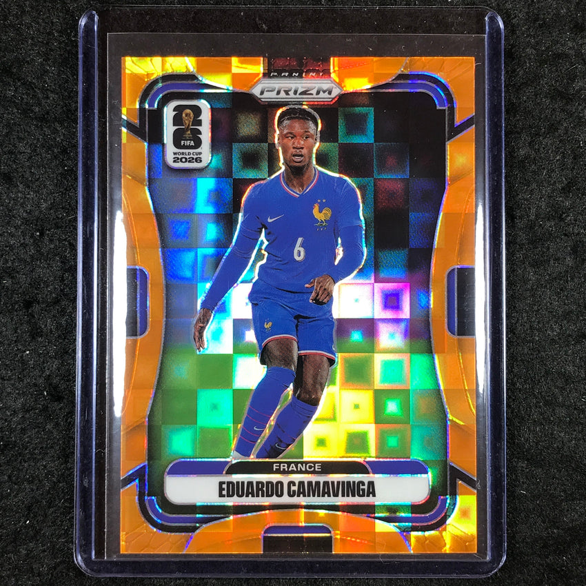 2026 Prizm FIFA World Cup EDUARDO CAMAVINGA Orange Pandora /215 #23