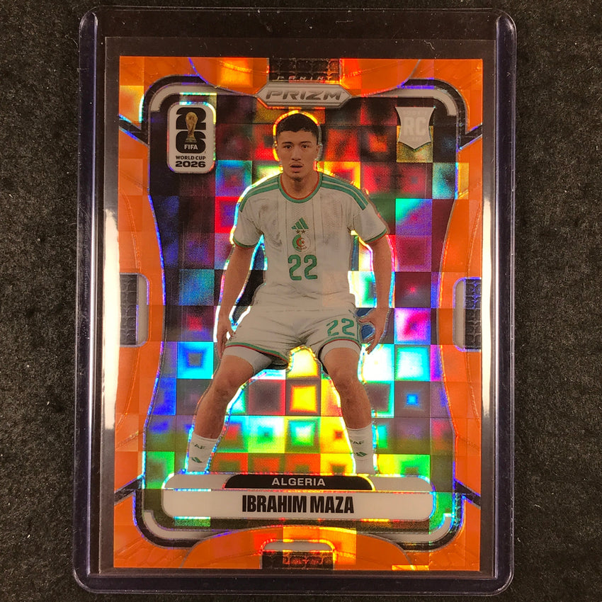 2026 Prizm FIFA World Cup IBRAHIM MAZA Rookie Orange Pandora /215 #128