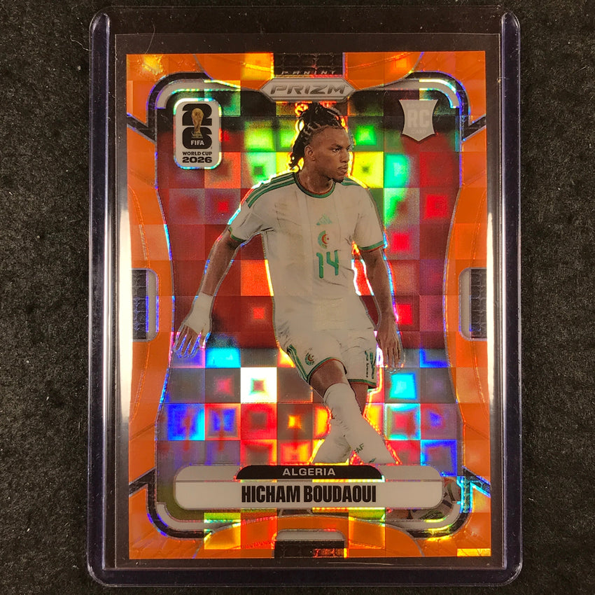 2026 Prizm FIFA World Cup HICHAM BOUDAOUI Rookie Orange Pandora /215 #129