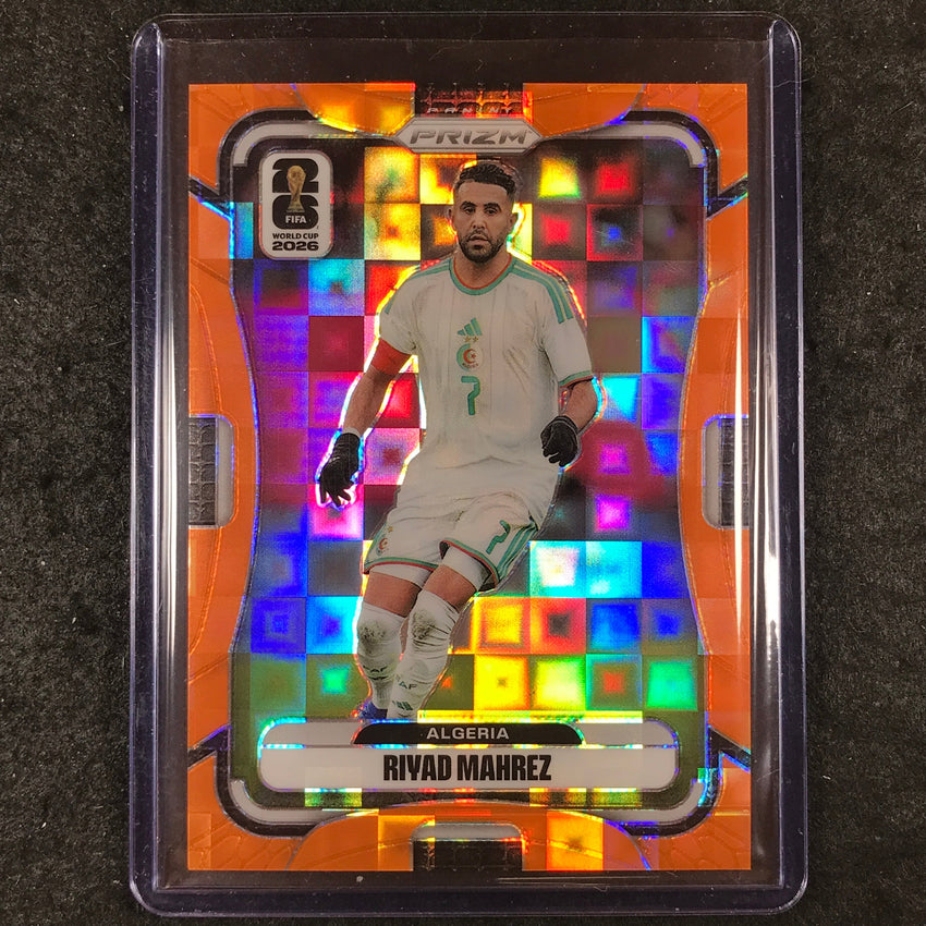 2026 Prizm FIFA World Cup RIYAD MAHREZ Orange Pandora /215 #135
