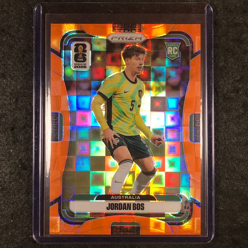 2026 Prizm FIFA World Cup JORDAN BOS Rookie Orange Pandora /215 #143