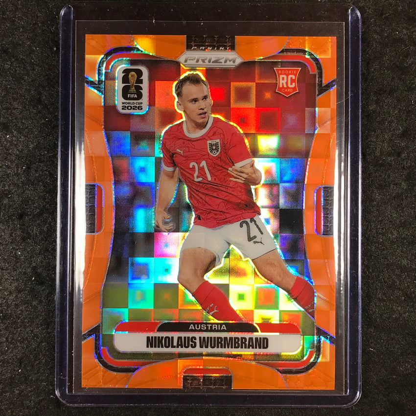 2026 Prizm FIFA World Cup NIKOLAUS WURMBRAND Rookie Orange Pandora /215 #150