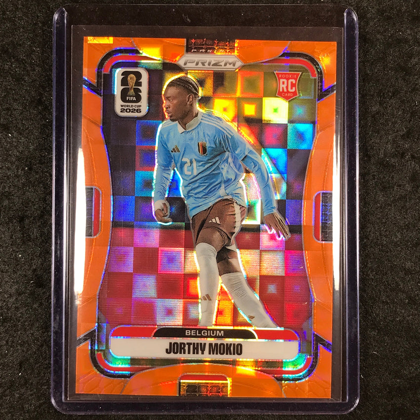 2026 Prizm FIFA World Cup JORTHY MOKIO Rookie Orange Pandora /215 #160