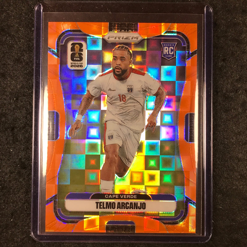 2026 Prizm FIFA World Cup TELMO ARCANJO Rookie Orange Pandora /215 #172