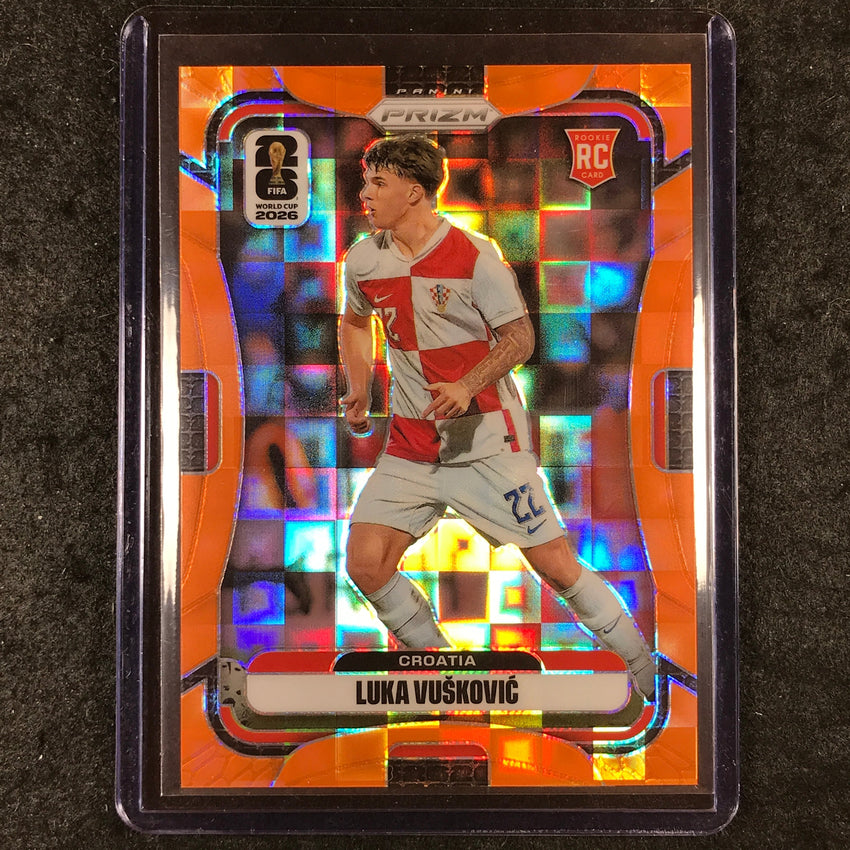 2026 Prizm FIFA World Cup LUKA VUSKOVIC Rookie Orange Pandora /215 #192