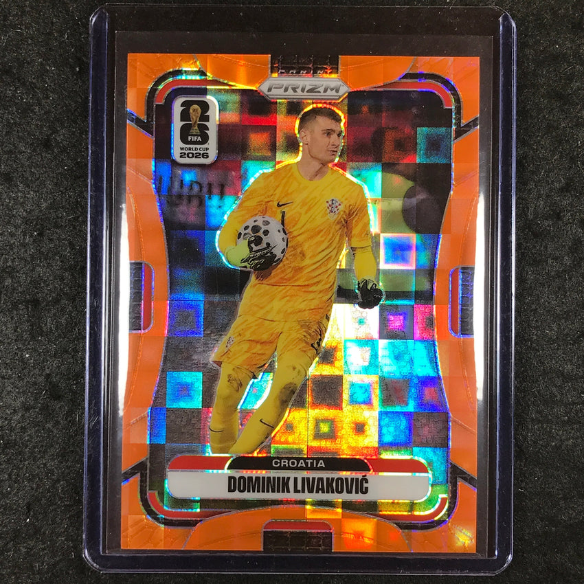 2026 Prizm FIFA World Cup DOMINIK LIVAKOVIC Orange Pandora /215 #199