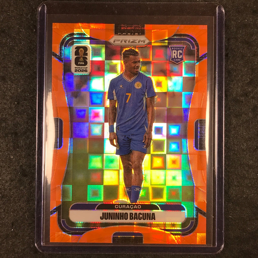 2026 Prizm FIFA World Cup JUNINHO BACUNA Rookie Orange Pandora /215 #206