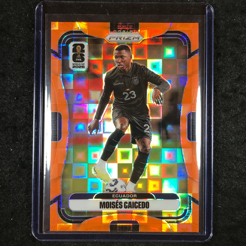 2026 Prizm FIFA World Cup MOISES CAICEDO Orange Pandora /215 #210