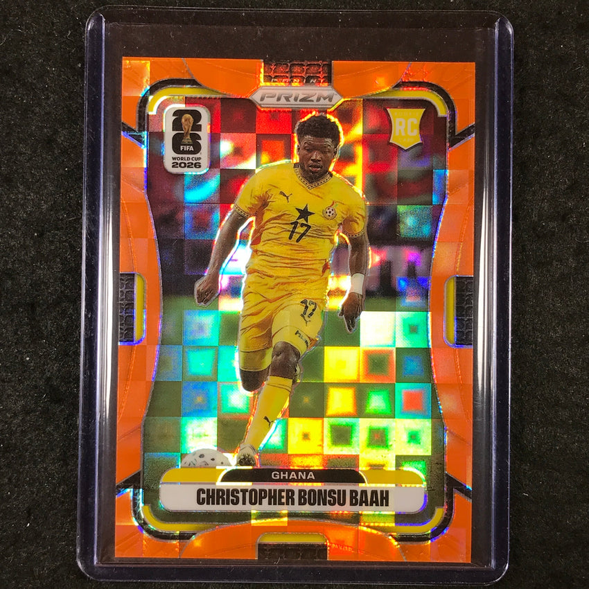 2026 Prizm FIFA World Cup CHRISTOPHER BONSU BAAH Rookie Orange Pandora /215 #231