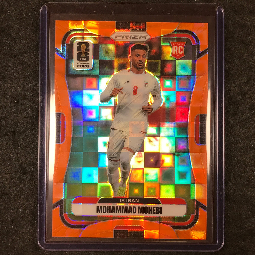 2026 Prizm FIFA World Cup MOHAMMAD MOHEBI Rookie Orange Pandora /215 #246