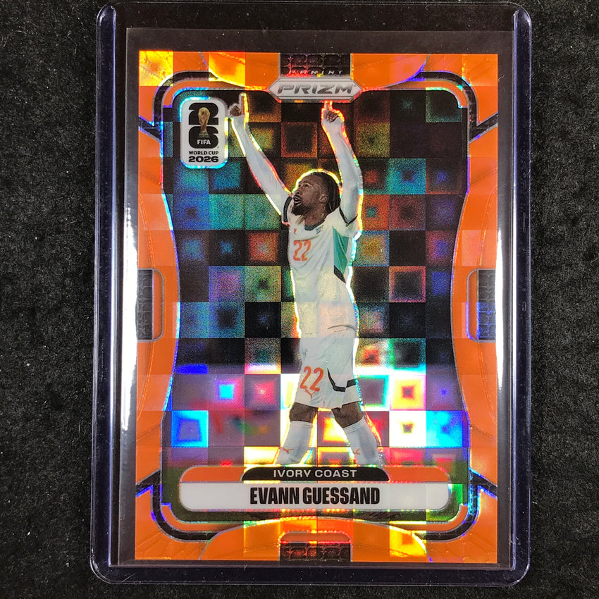 2026 Prizm FIFA World Cup EVANN GUESSAND Orange Pandora /215 #250