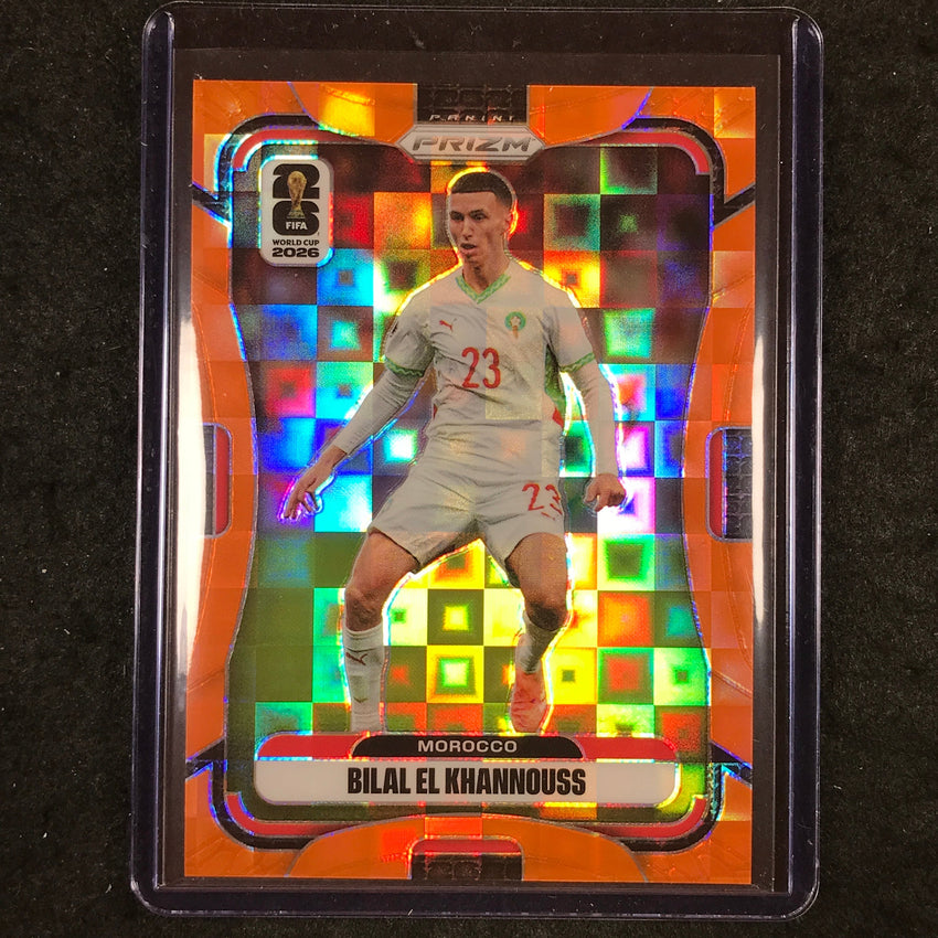 2026 Prizm FIFA World Cup BILAL EL KHANNOUSS Orange Pandora /215 #294
