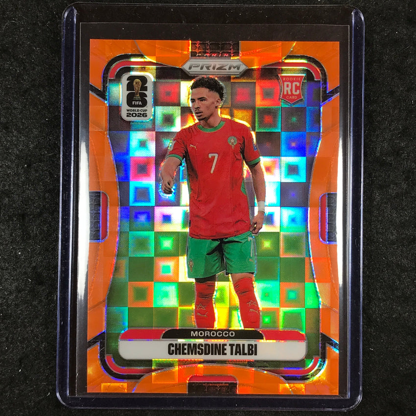2026 Prizm FIFA World Cup CHEMSDINE TALBI Rookie Orange Pandora /215 #298