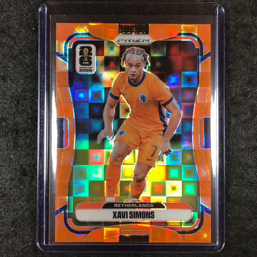2026 Prizm FIFA World Cup XAVI SIMONS Orange Pandora /215 #313