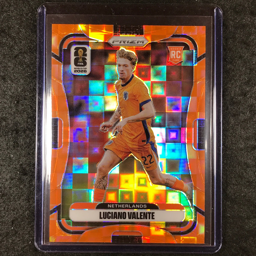 2026 Prizm FIFA World Cup LUCIANO VALENTE Rookie Orange Pandora /215 #314