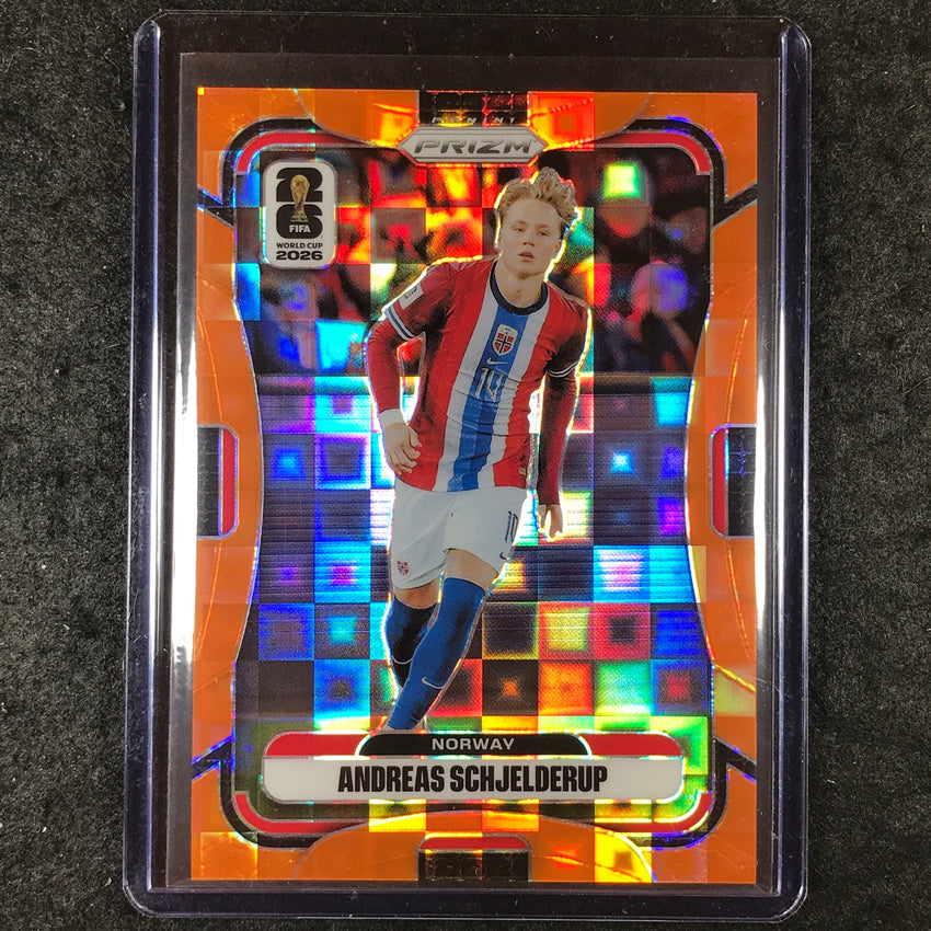 2026 Prizm FIFA World Cup ANDREAS SCHJELDERUP Orange Pandora /215 #335