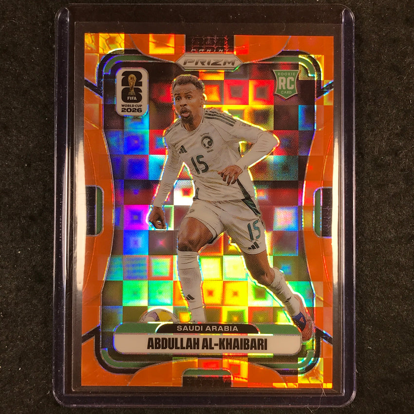2026 Prizm FIFA World Cup ABDULLAH AL-KHAIBARI Rookie Orange Pandora /215 #386