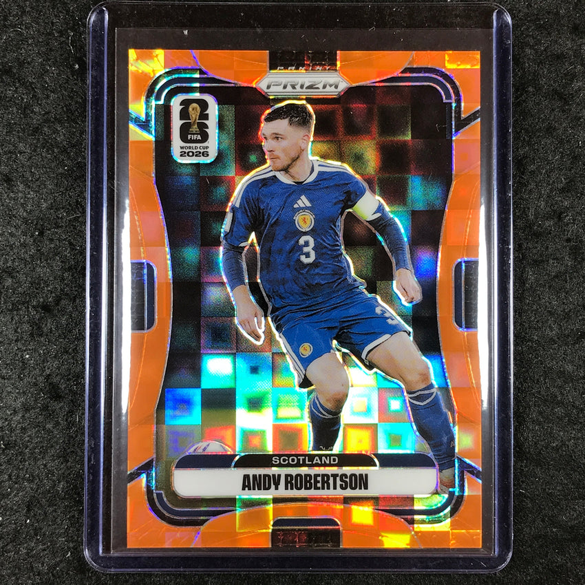 2026 Prizm FIFA World Cup ANDY ROBERTSON Orange Pandora /215 #389